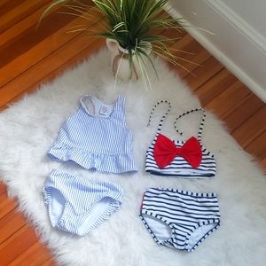 RUFFLE BUTTS EUC Girls Swimsuits (3T)